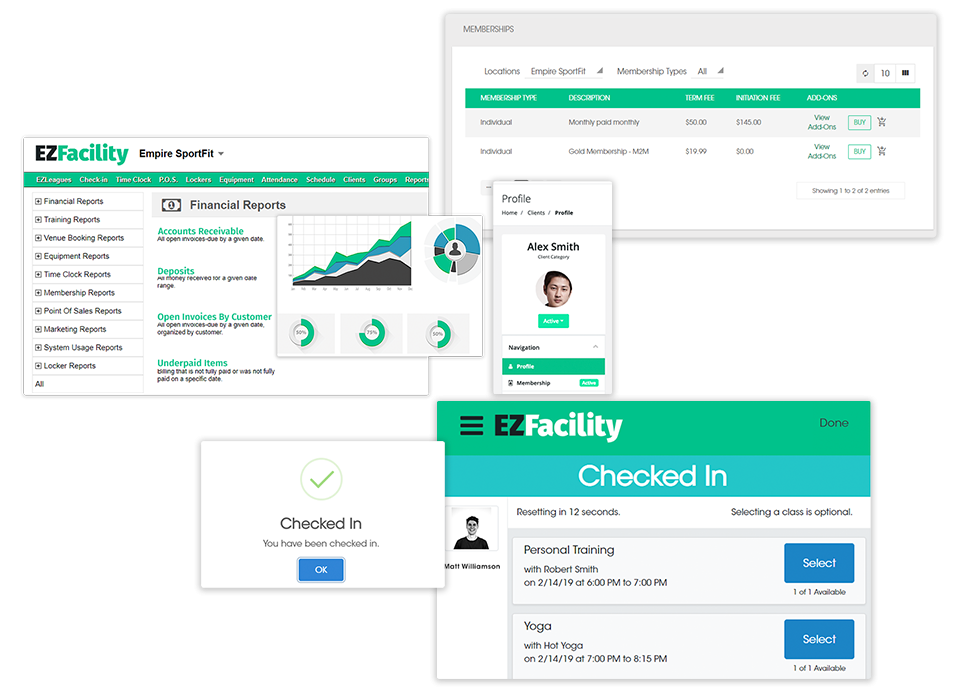 Fitness, Sports & Gym Management Software Features EZFacility