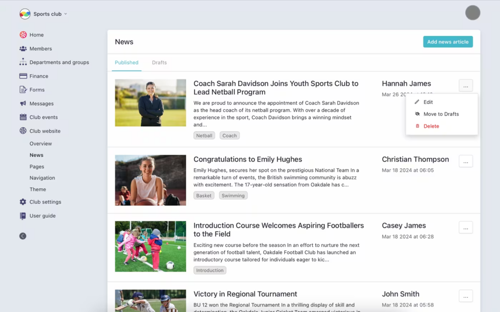 Spond: Youth sports team management app