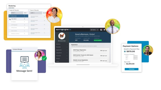SportsEngine: Best for youth sports organizations with complex leagues and media
