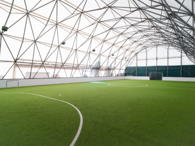 Indoor turf field